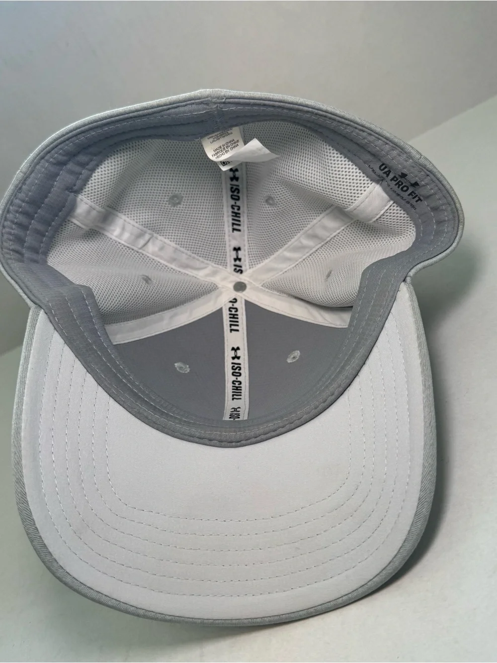 Under Armour Iso-Chill Gray Pro Fit Stretch Hat L/XL EUC